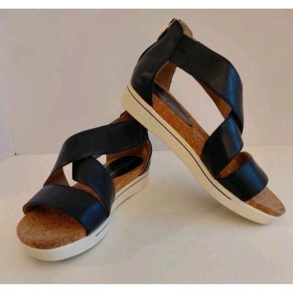 Adrienne Vittadini Sport Navy Blue Criss-Cross Sandals Size 8.5 - Picture 5 of 8